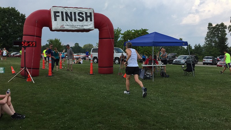 2015 Road Runner Classic 8K 139.JPG - 2015 Road Runner Classic 8K run at Maybury State Park outside Northville Michigan on July 25, 2015.